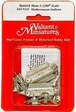 Spanish Main Kit 9110 - Mediterranean Galleass - 2 Each 1:1200 Scale Valiant