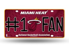 NBA #1 Fan US-Kennzeichen Metall-Schild Miami...