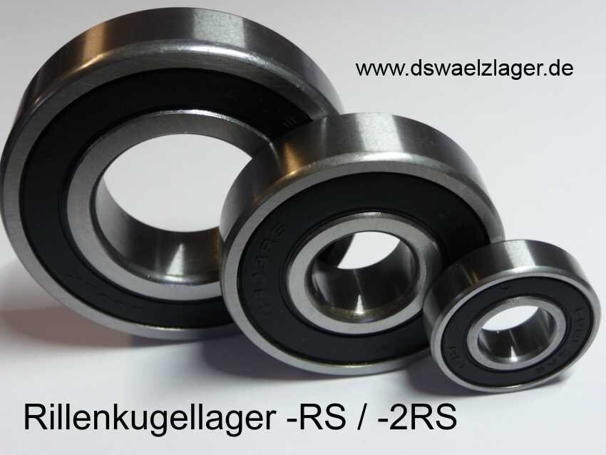 RS PRO 6208-2RS 1-reihig Kugellager Glatt, Innen- 40 Mm / Außen- 80
