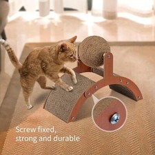 Cat Scratcher Natural Sisal Scratching Ball with Stand Kitten Interactive Toy