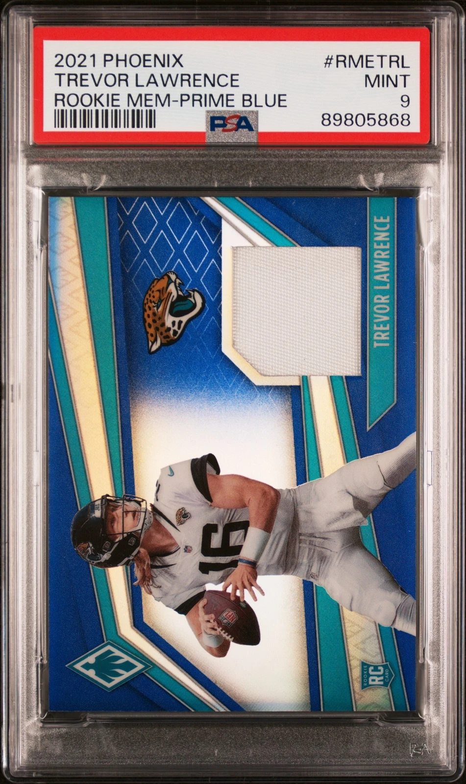 Trevor Lawrence Panini Phoenix Rookie Memorabilia #RMETRL Prime Blue