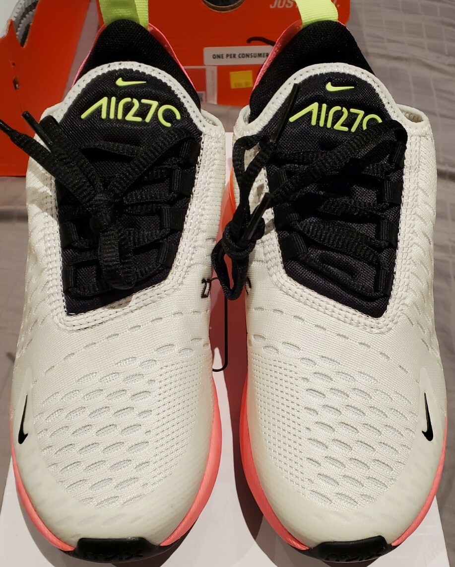 Nike Air Max 270 Summit White Pink Orange DJ5997-100 Women's