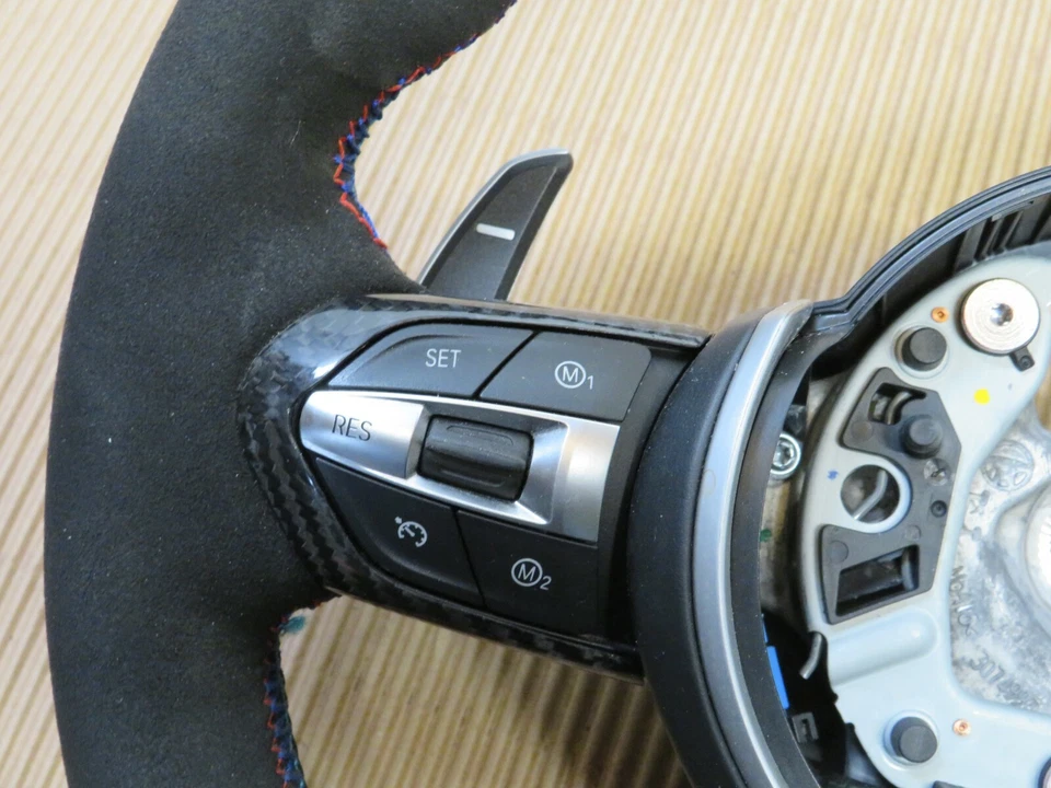 BMW M5 M6 F10 F06 F12 F13 M 2012-2019 rueda deportiva climatizada Alcantara OEM Foto 2 de 4