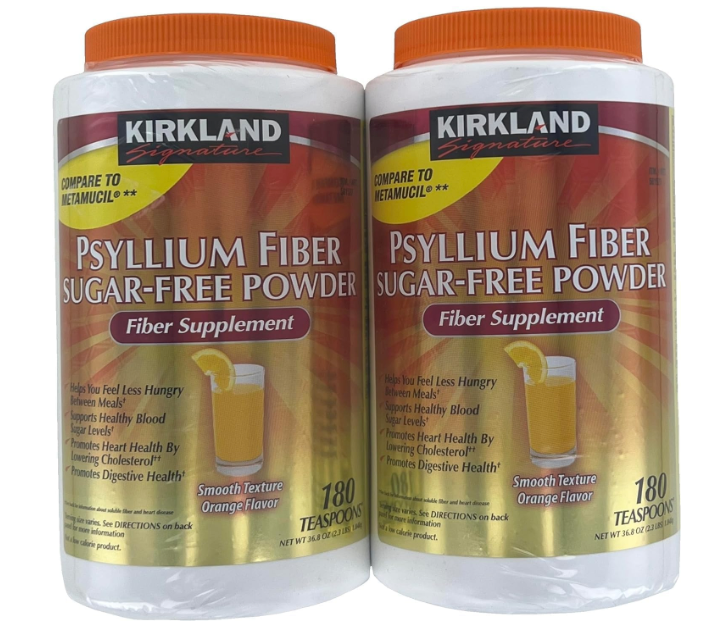 Kirkland Natural Sugar Free Psyllium Fiber, 360 Doses .Campare to