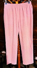 Vintage Alfred Dunner Elastic Waist Pants 12 Mauve Pink NWOT