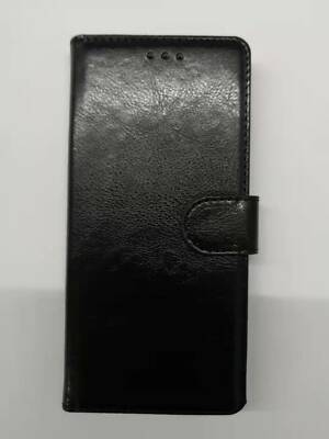 Für Samsung Galaxy A21S Handy Tasche Case Kunstleder Etui Schwarz