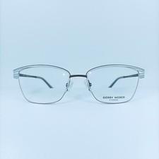 Gery Weber, eyeglasses, frames, half rim Stainless Steel square oval NOS vintage