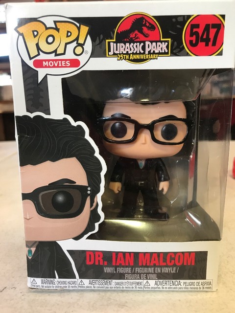 Funko Pop! Jurassic Park Dr. Ian Malcom #547 Jeff Goldblum NEW DAMAGED BOX | eBay