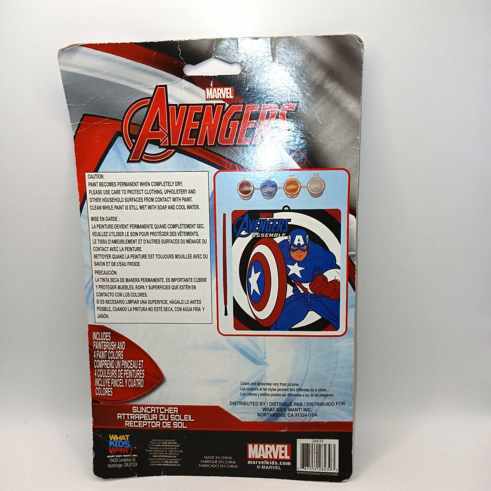 Marvel Avengers Suncatcher Kit 28439 What Kids Want NIP READ