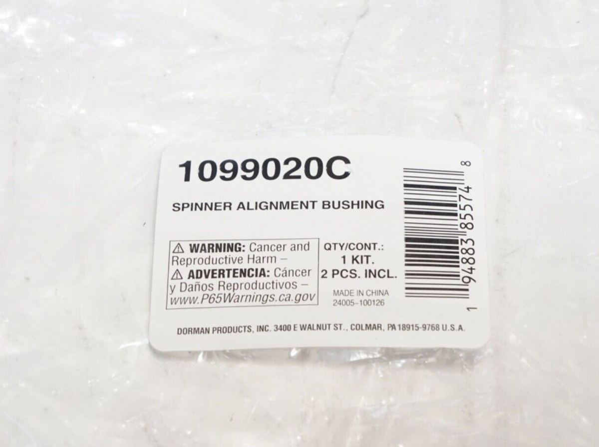 バッグ S New Dorman Spinner Alignment Bushing 1099020C Bottom Bar and