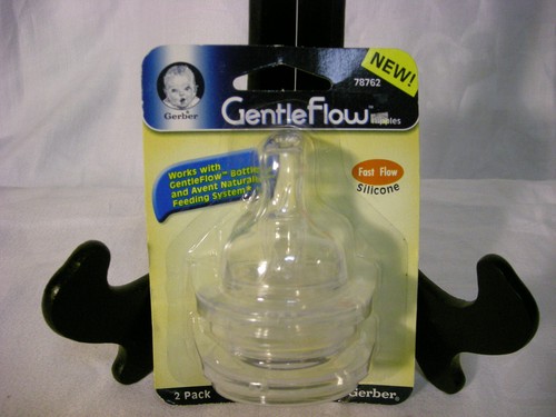 Gentle Flow Nipples Fast Flow Silicone Orthodontic Avent Natural Feeding System - Picture 2 of 2