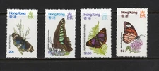 R5682   Hong Kong  1979   butterflies    4v.   MNH
