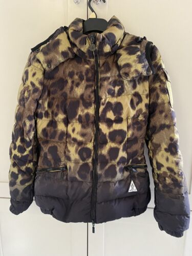 Moncler Green Leopard Jacket women size 1 - Picture 2 of 15