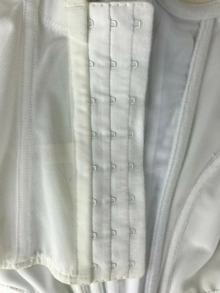 Felina Lencería Corsé Sin Tirantes Sujetador Push Up Bustier Mujer 32C Blanco.  Marfil. Foto 4 de 4