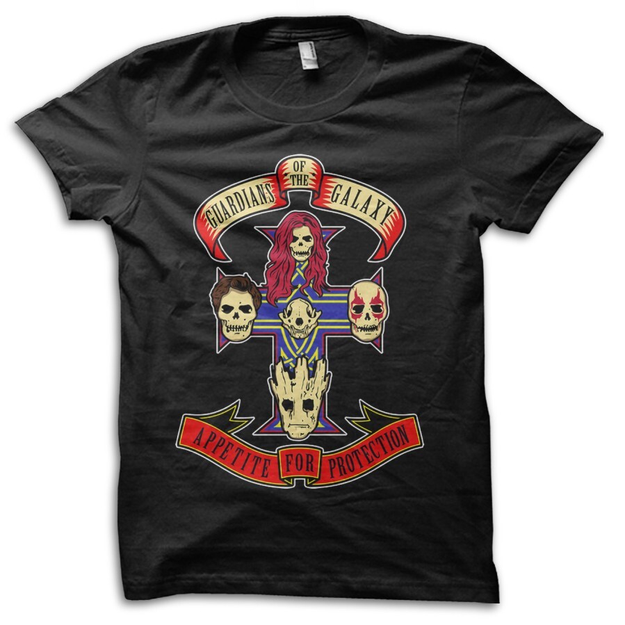 Camiseta Galaxy Guardians Groot Apetite For Protection Película Parodia M5818