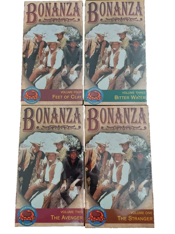 Bonanza Collectors Classics 4 Tape Set VHS Cassette Tape Set Sealed - Image 2 of 4