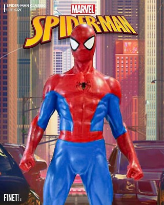 classic spiderman life size custom statue store cinema display