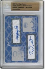 Greg Reynolds * TROY TULOWITZKI * Autograph Rookie Auto Plate BGS 1/1