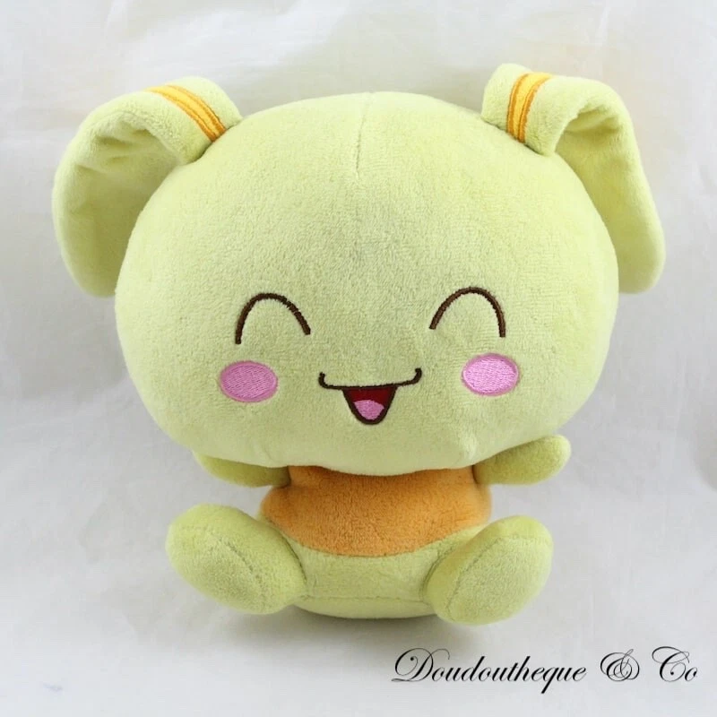 Peluche Touni lapin LANSAY Le Monde des Titounis jaune 20 cm (CEMO