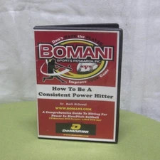 BOMANI SPORTS RESEARCH baseball instructional 2-DVD Be Consistent Power Hitter