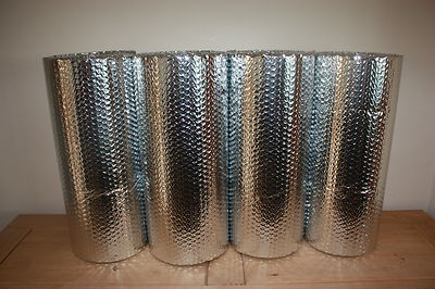 Double Foil Bubble Insulation, floor wall caravan shed loft roof Free UK Postage