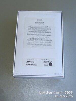 Apple iPad mini 4, Silber, 128 GB Speicher