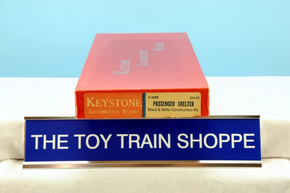 KEYSTONE LOCO WORKS K-1008 O SCALE WOOD & METAL PASSENGER SHELTER BLDG KIT. NIB. - Image 4 of 4