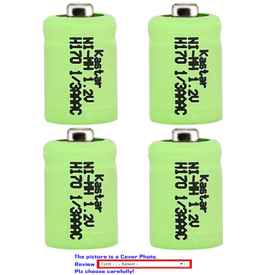 Kastar Ni-MH Battery Replace for Solar Battery Sanyo - N-50AAA GP 1/3AAA-170NM