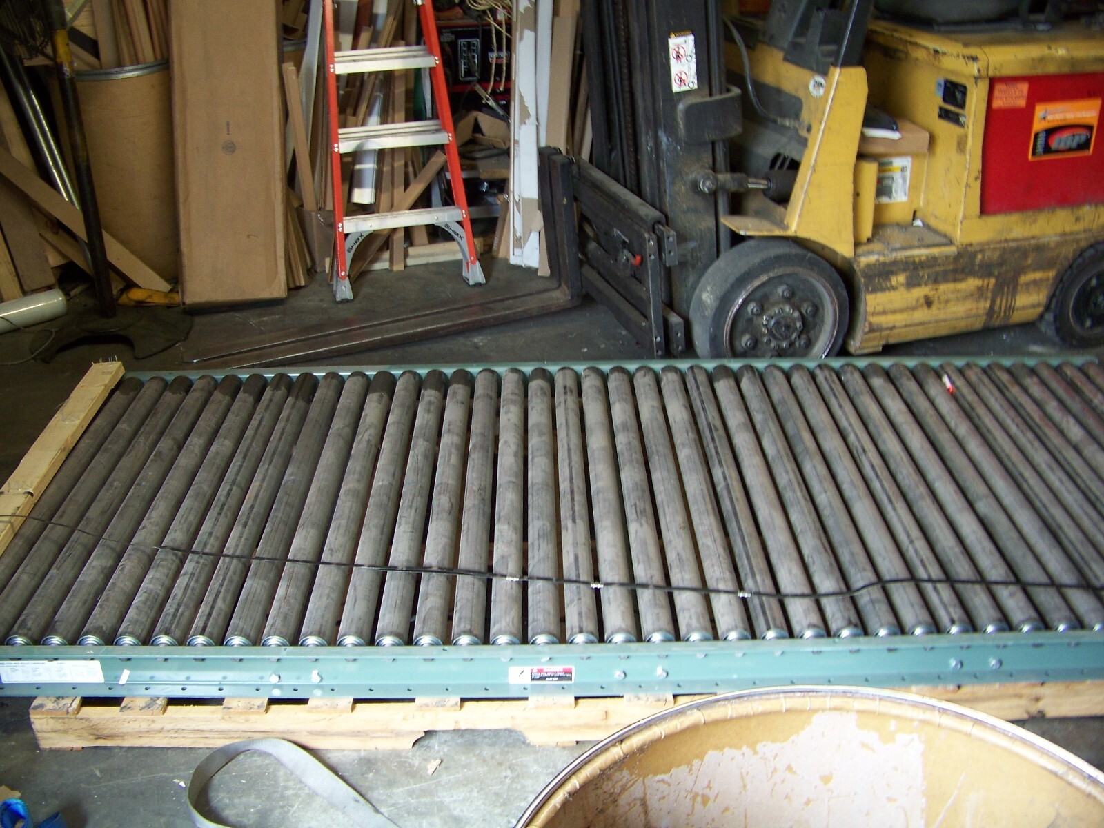 ULine Extra Wide Gravity Roller Conveyor 54" x 10 Ft. 3" Centers H8823