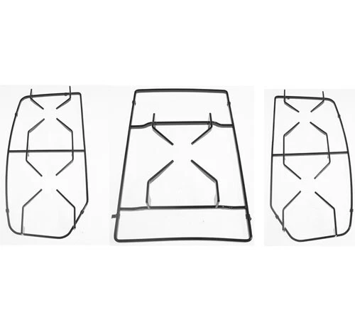 GRIGLIE NARDI 5 FUOCHI IN PIATTINA PIANO COTTURA SINGOLE O KIT NERE LUCIDE 8037