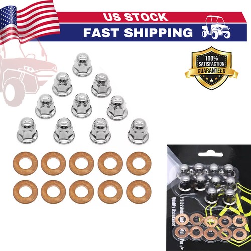 Pro Design Heavy Duty Head Stud Kit For Yamaha Banshee 350 (1987-2006) – Black Steel Cylinder Studs (PD909)