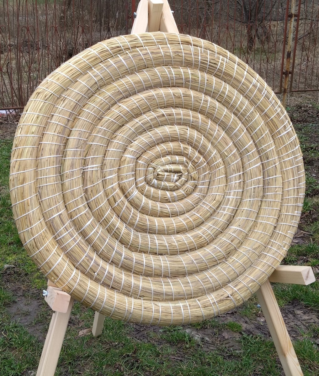Mxtech Cible de Pratique de tir à l'arc en Paille de 6 cm d'épaisseur, Cible de