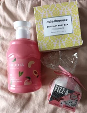 Soap & Glory Bath Bomb Frudia Peach Body Wash Refreshments Citrus Spritz Bar Lot