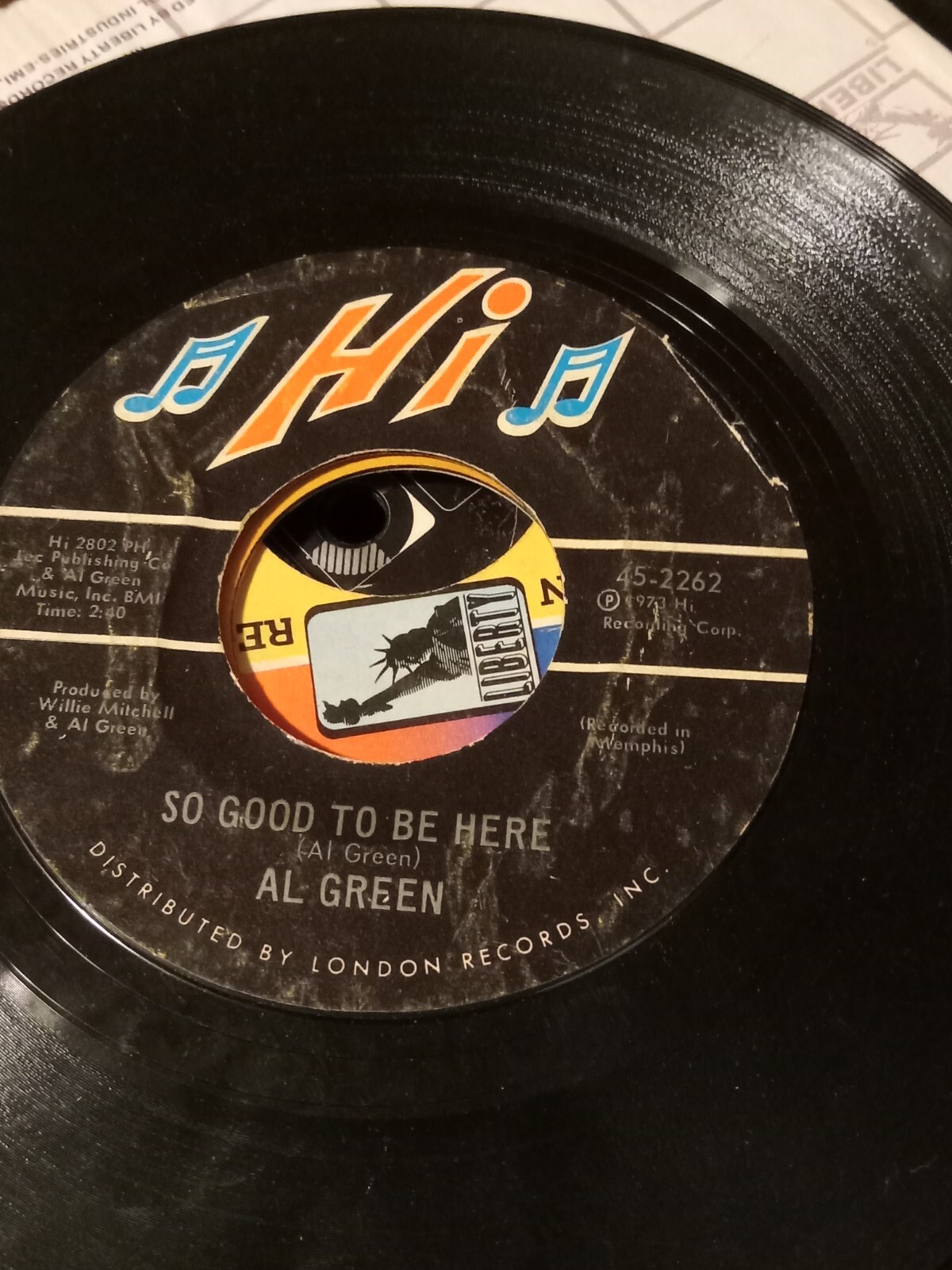 Al Green ‎– Let's Get Married / So Good To Be Here 45 Soul