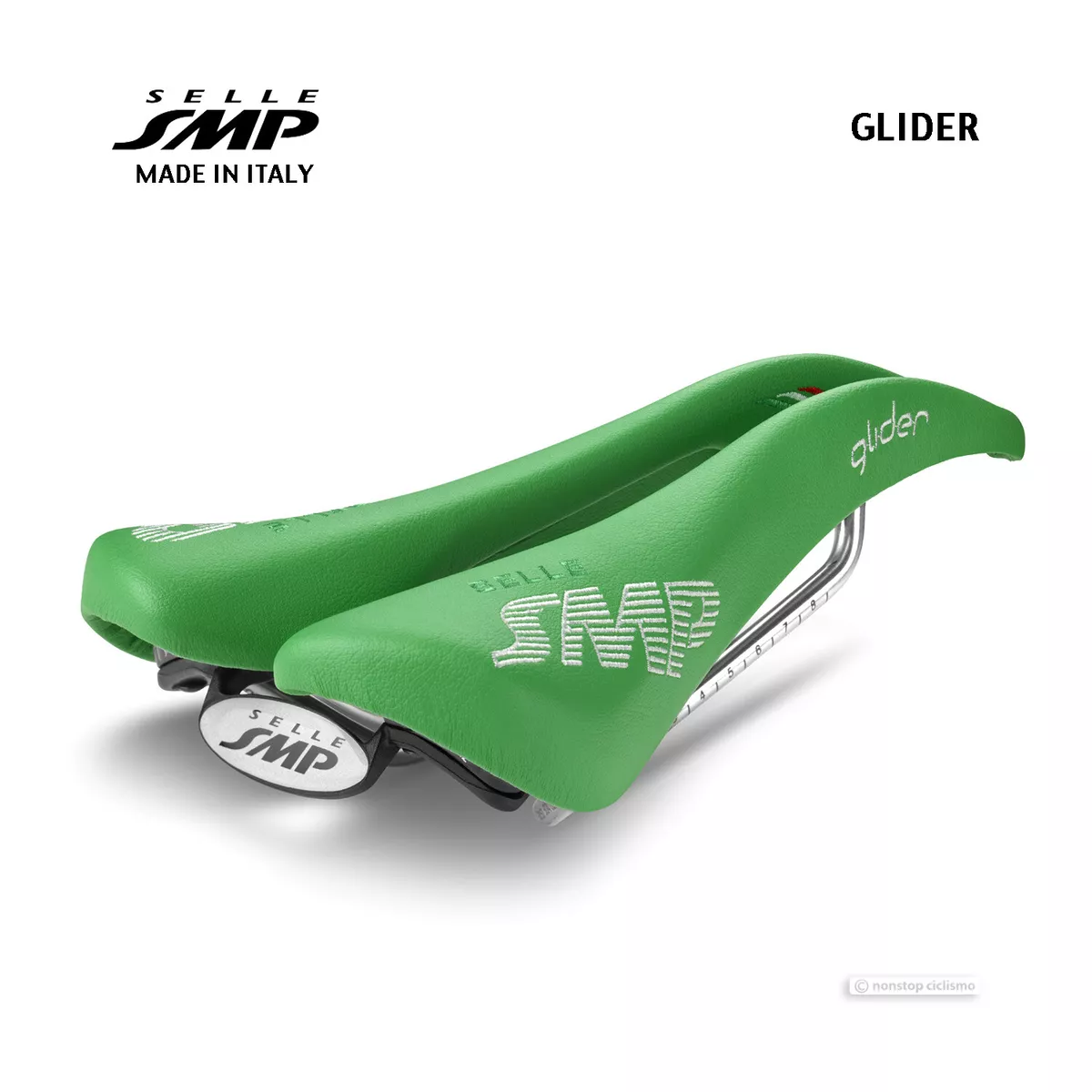 NEW Selle SMP GLIDER Saddle GREEN ITALY MADE IN iTALY