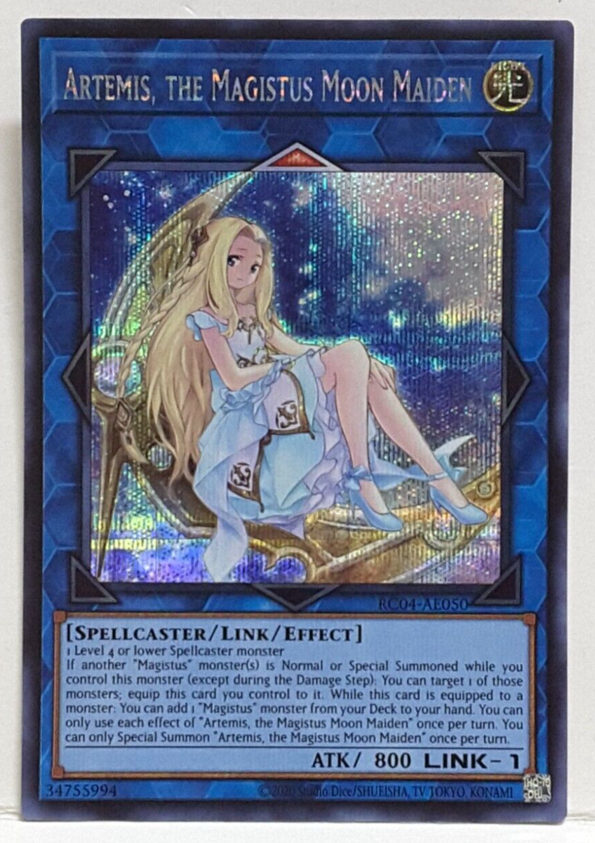 Yugioh Asian-English Artemis, the Magistus Moon Maiden RC04-AE050