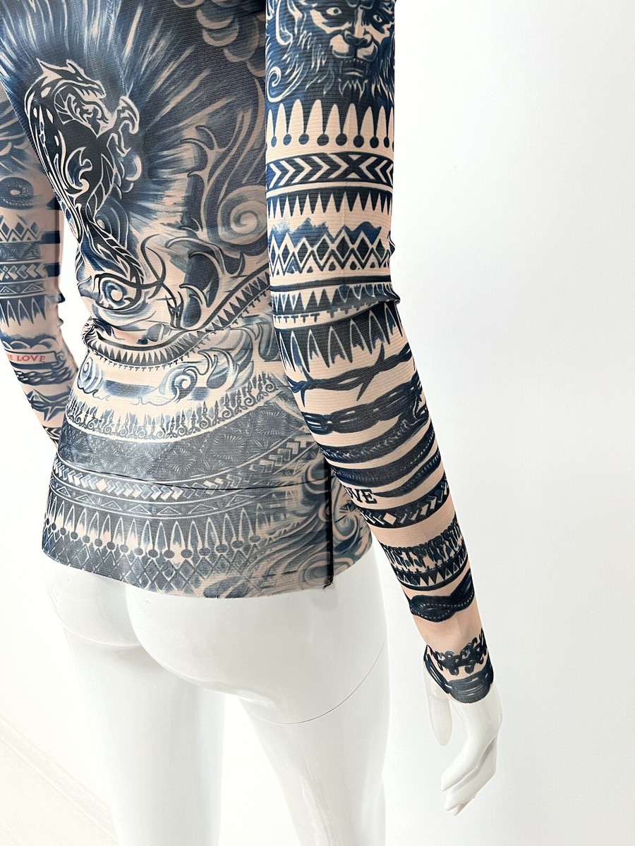 トップス Jean Paul Gaultier lace mesh long sleeve Jean paul gaultier top mesh | The Webster