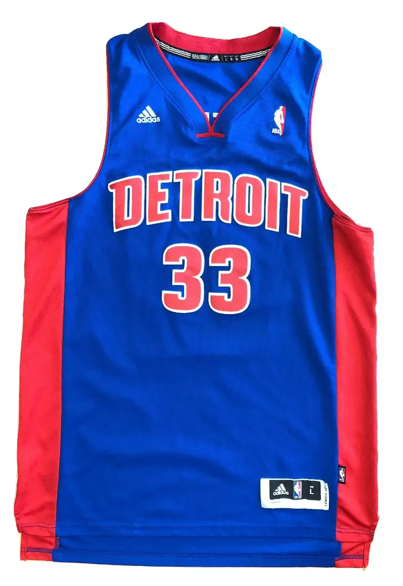 DETROIT PISTONS RIP HAMILTON REEBOK SWINGMAN HARDWOOD CLASSICS NBA JERSEY  MEDIUM