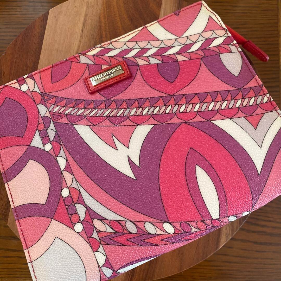 EMILIO PUCCI Cosmetic Case Vanity Pouch Pink | eBay
