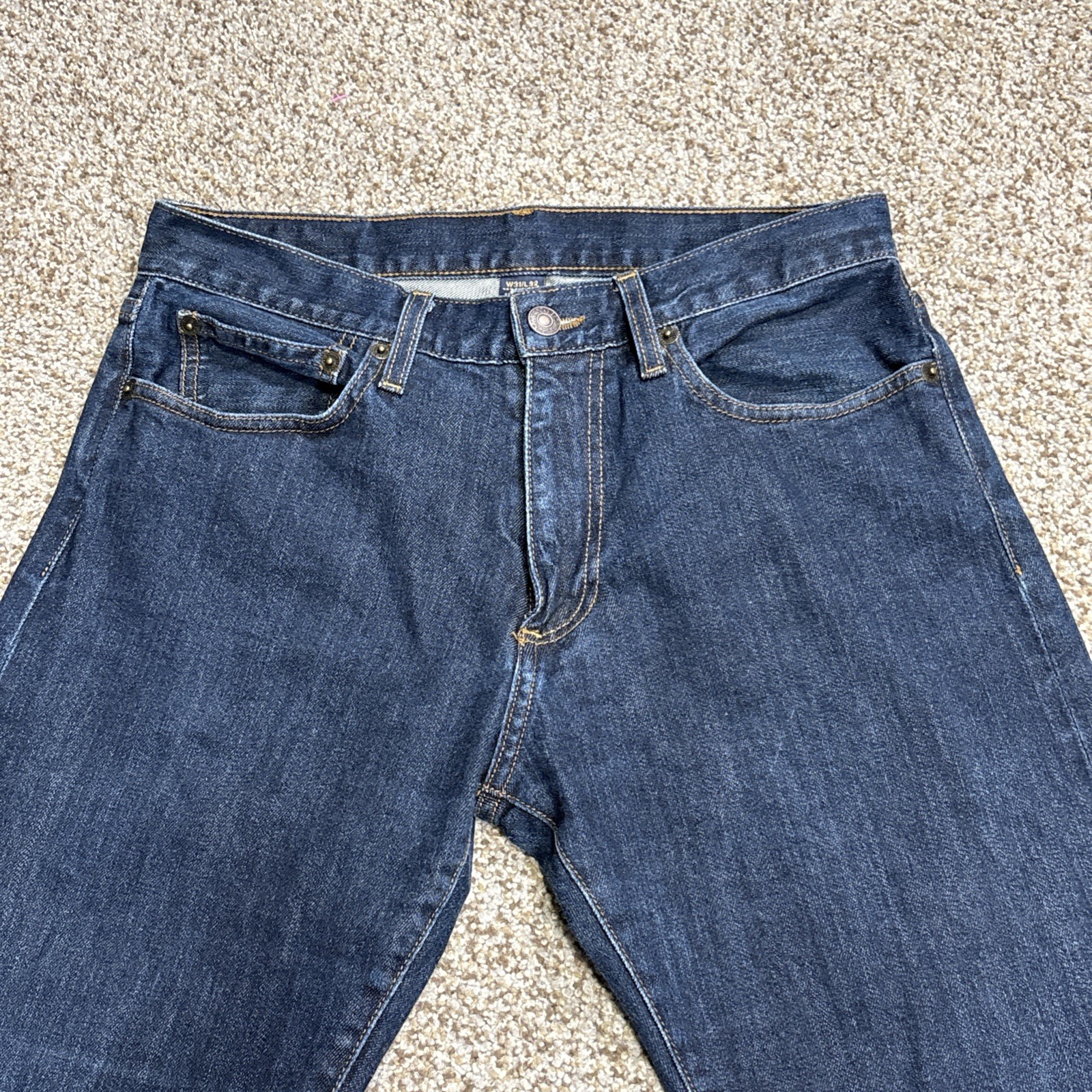 Brooks Brothers Mens 1818 Denim Classic Straight Slim Jeans 32/33 Fits 30 X 30 - View 2