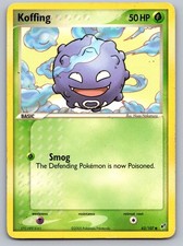 Koffing 62/107 Deoxys Pokemon Heavily Played on eBay