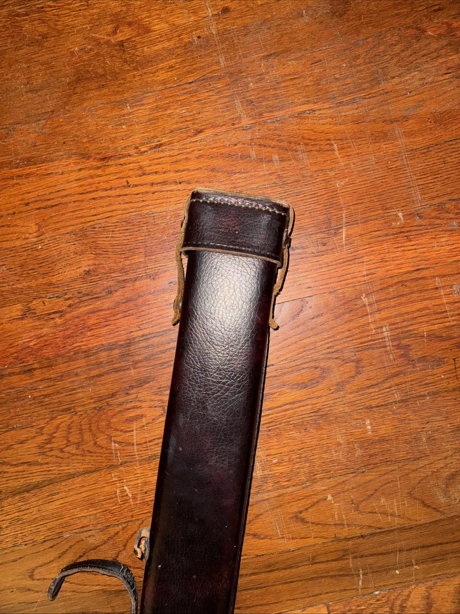 Vintage Brunswick Leather Pool Cue Hard Case | eBay