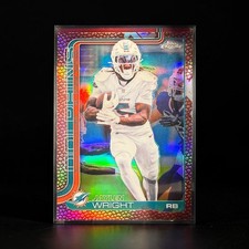 2025 Topps Chrome Jaylen Wright Football Leather Refractor Dolphins RB