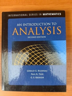 An Introduction to Analysis (2nd Editioin)