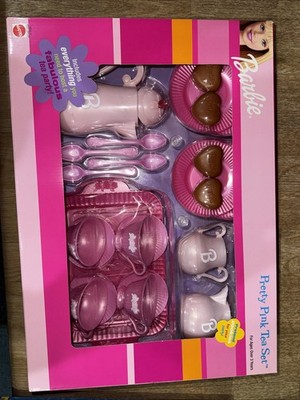 Barbie 1999 Pretty Pink Tea Set Rare New