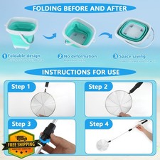 FETHWOIN Shark Tooth Sifter Beach Sand Shell Scooper Blue