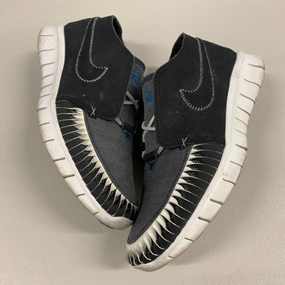 Size 9.5 - Nike Free Forward Moc 2 N7 Black Grey Sneakers 623997