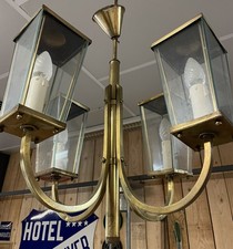 Lustre 1950 Ancien Bronze Laiton Design Vintage Lampe Applique