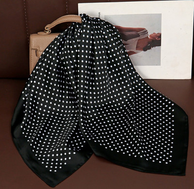 Halstuch Tupfen Seidentuch Polka Dot Muster Kunstseide Struktur