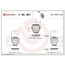 Satz Bremsbeläge 24421384 Bremsklötze vorne für Audi Allroad C5 4BH